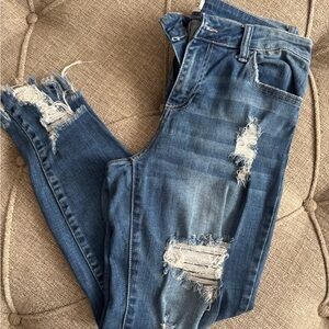 Cello Distressed Denim Skinny Jeans